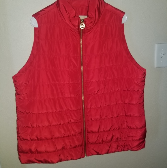 Michael Kors Jackets & Blazers - Michael Kors Red Puffy Vest